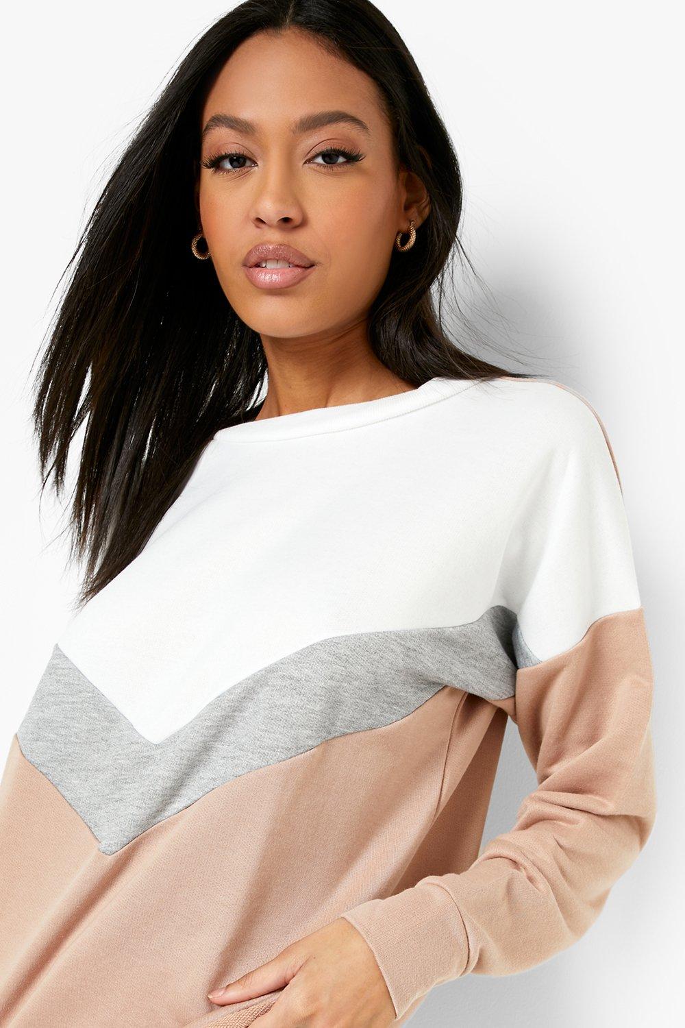 Color deals block sweatshirt