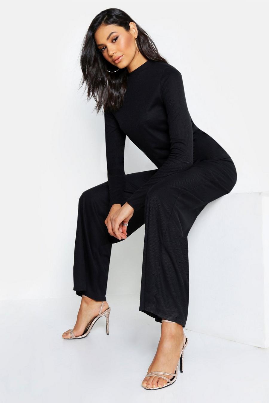 Tall Long Sleeve Knitted Rib Co-Ord image number 1