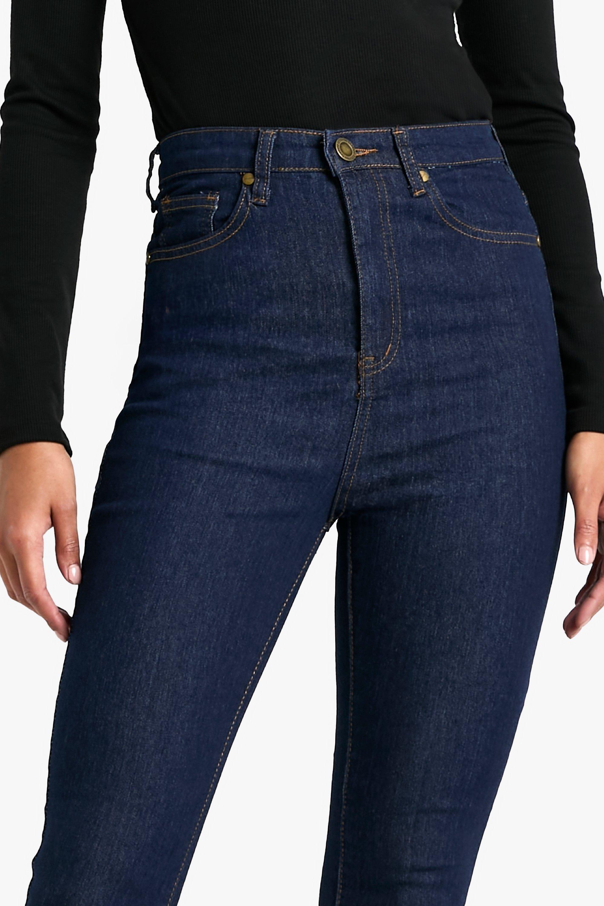 high waisted skinny jeans long leg