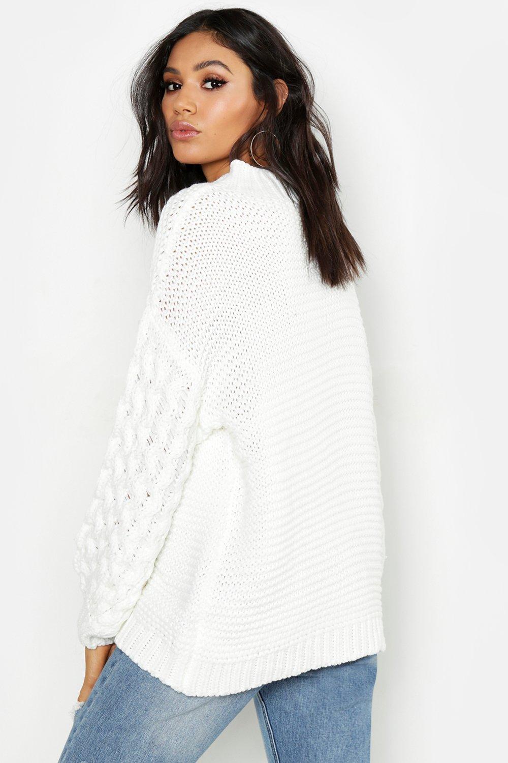 Bobble sleeve sweater hotsell