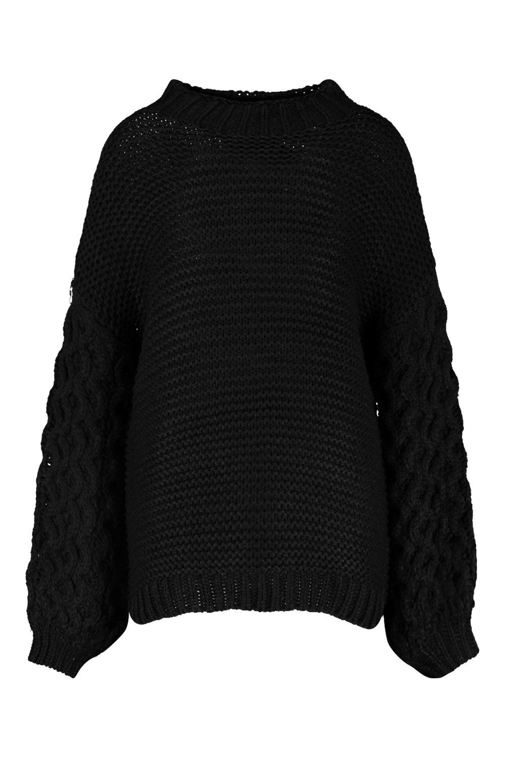 Bobble sleeve sweater best sale