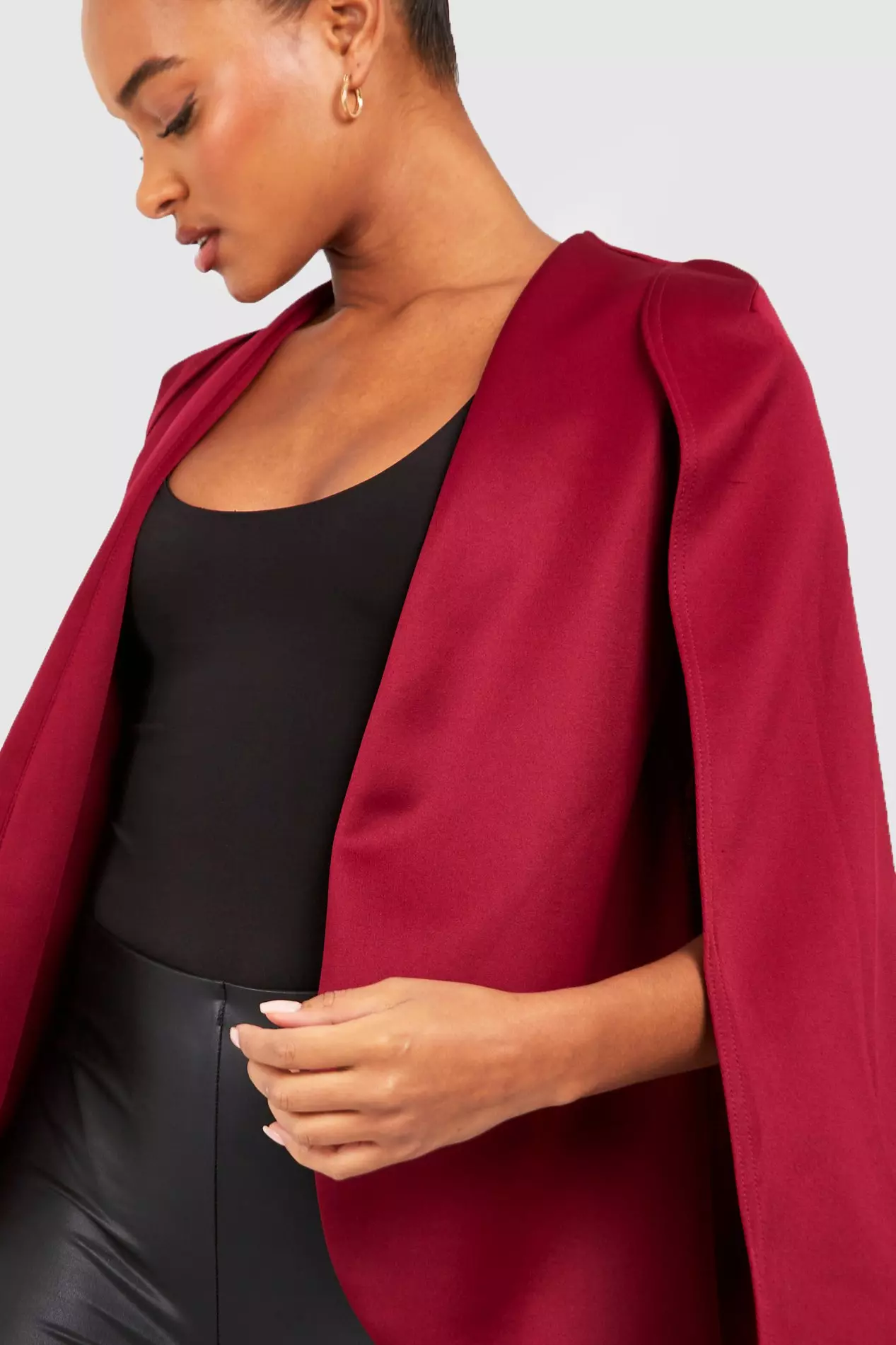 Boohoo shop cape coat