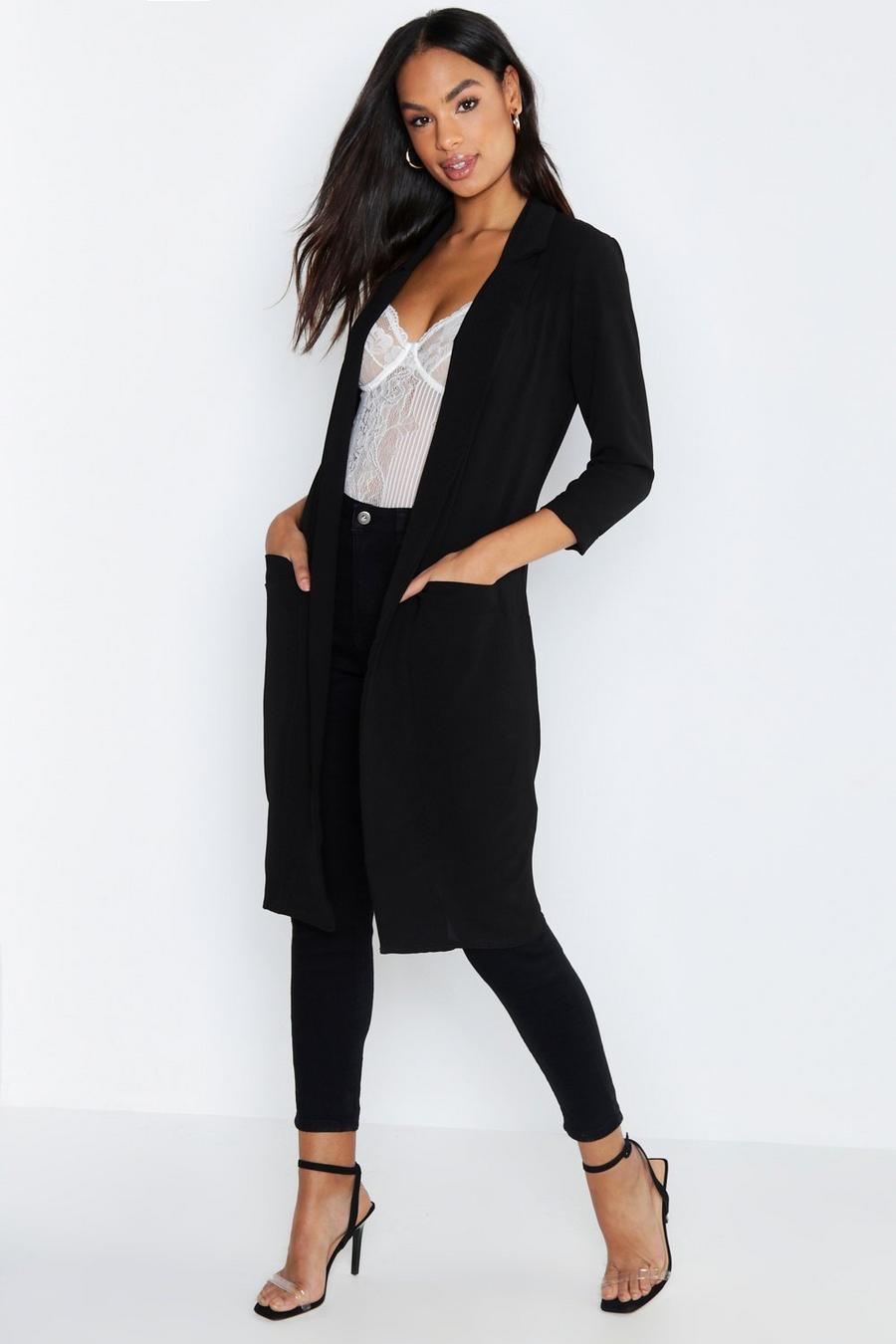 Tall Woven Duster Coat image number 1