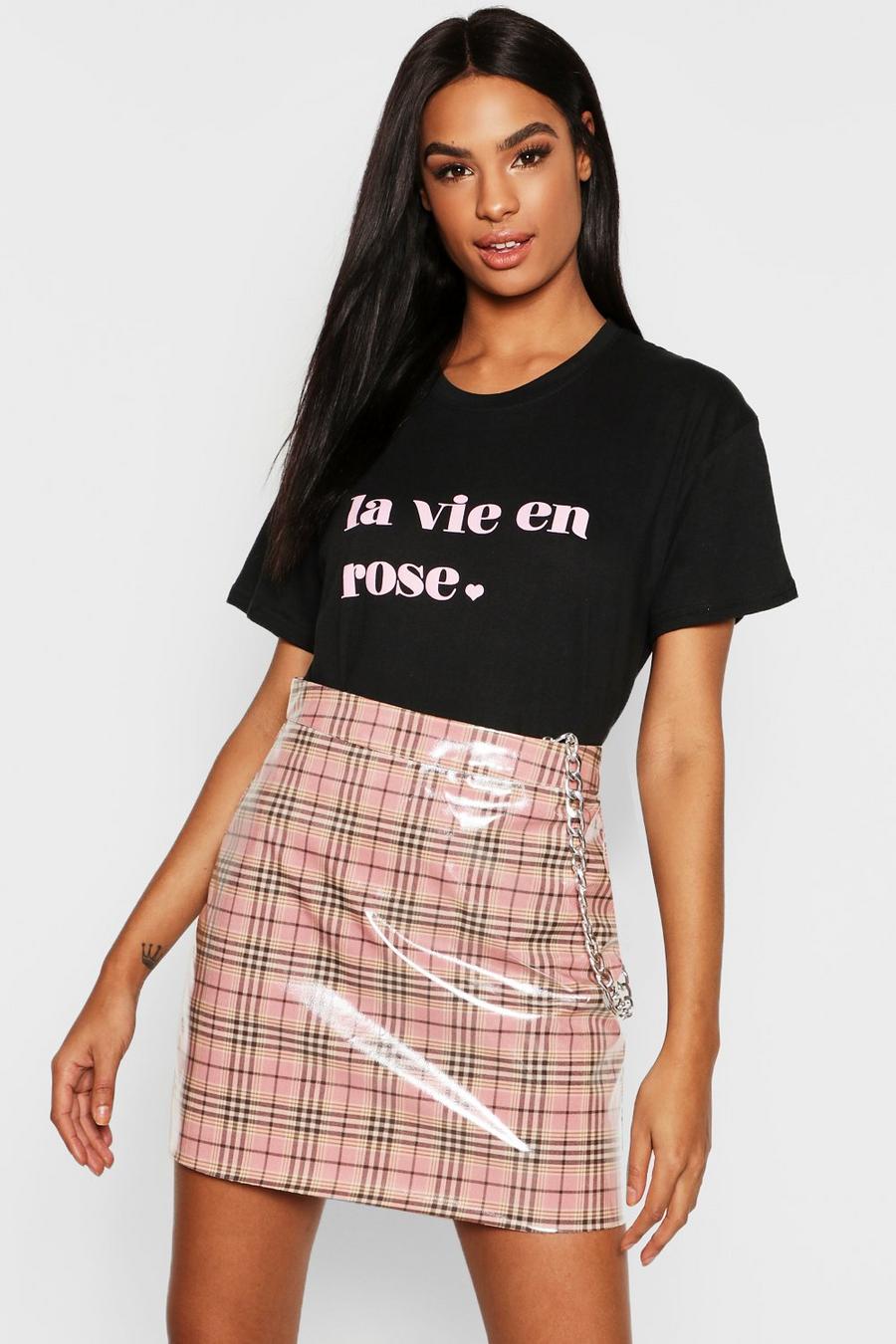 Camiseta con eslogan “La Vie En Rose” Tall image number 1