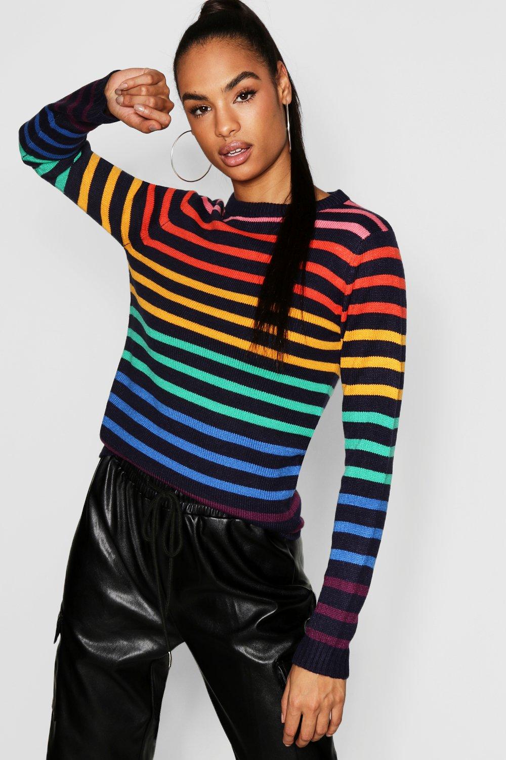 Tall Rainbow Stripe Jumper