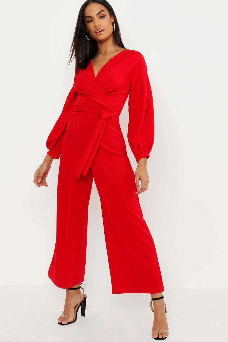Tall Schulterfreier Jumpsuit mit Culotte image number 1