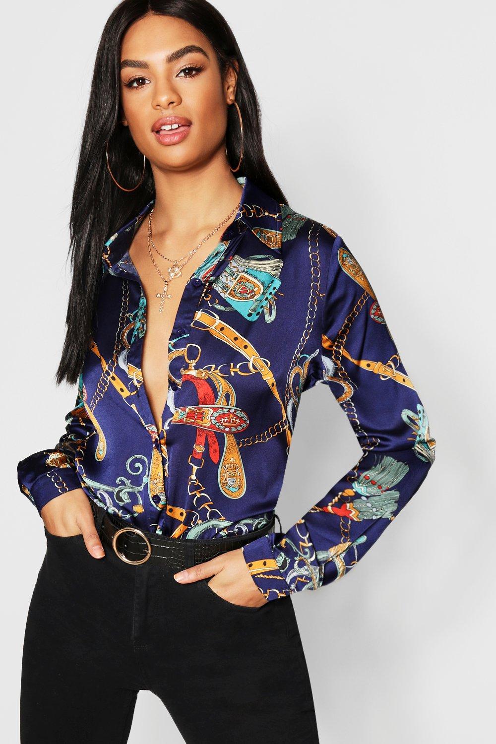 boohoo chain print