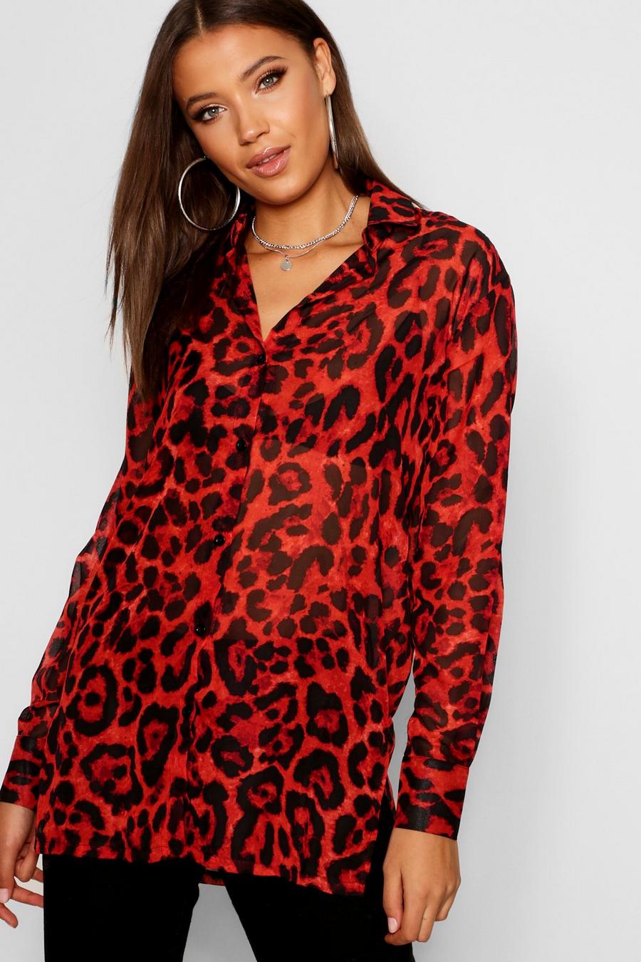 Camiseta con estampado de leopardo Tall image number 1