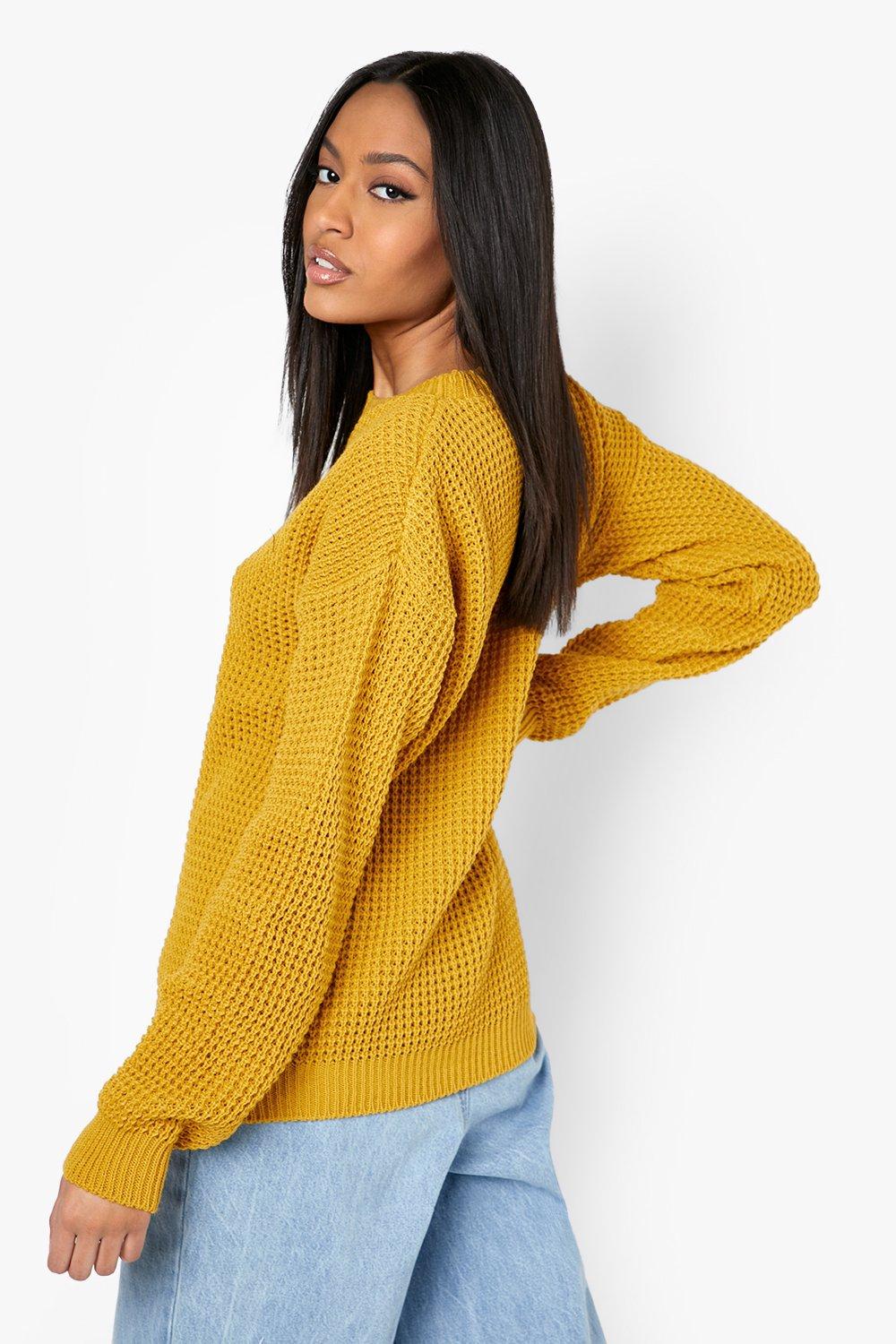 Boohoo 2024 mustard jumper