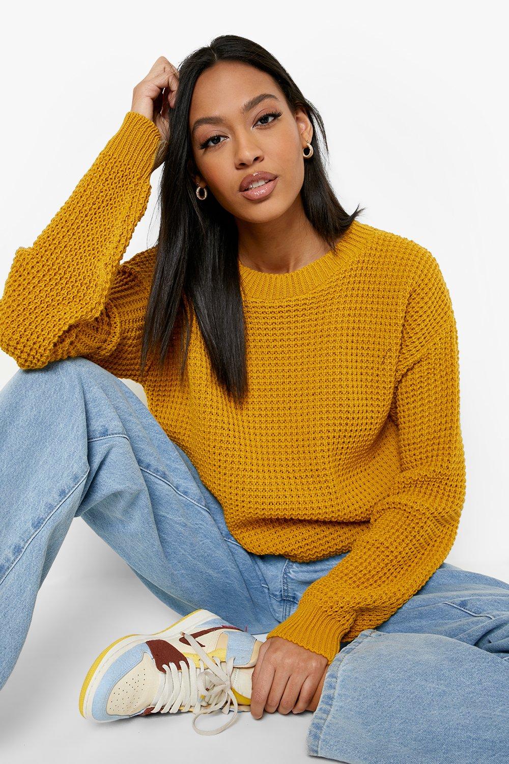 Boohoo yellow clearance jumper