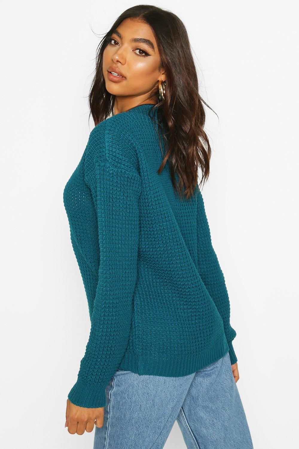 Tall Basic Waffle Knitted Sweater