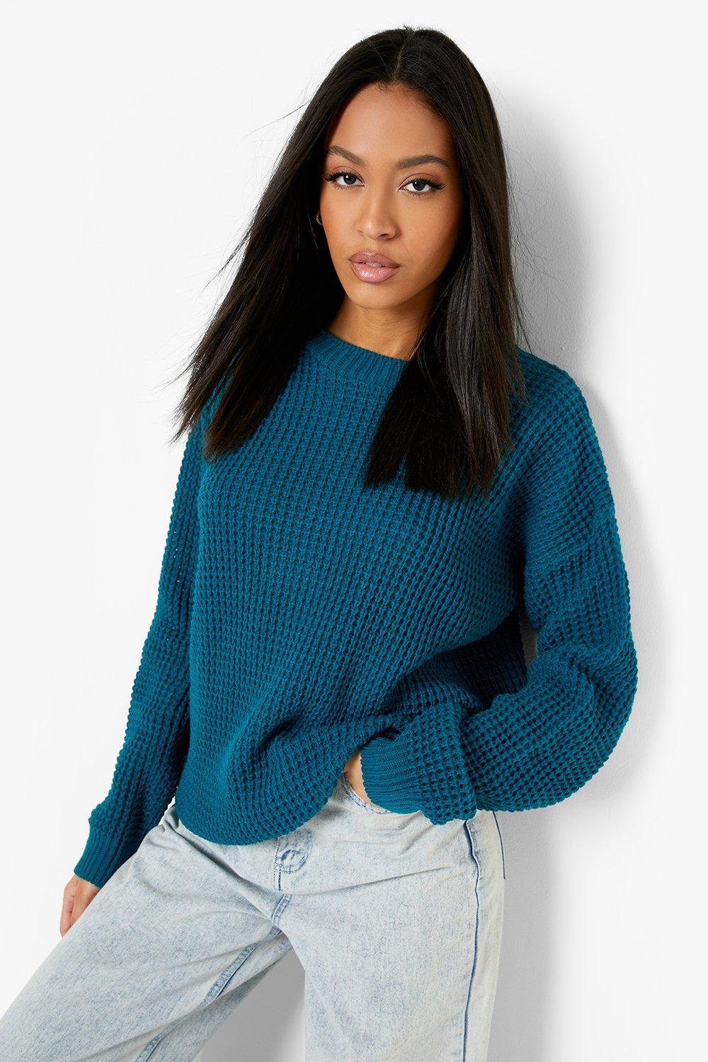 Tall Basic Waffle Knitted Sweater