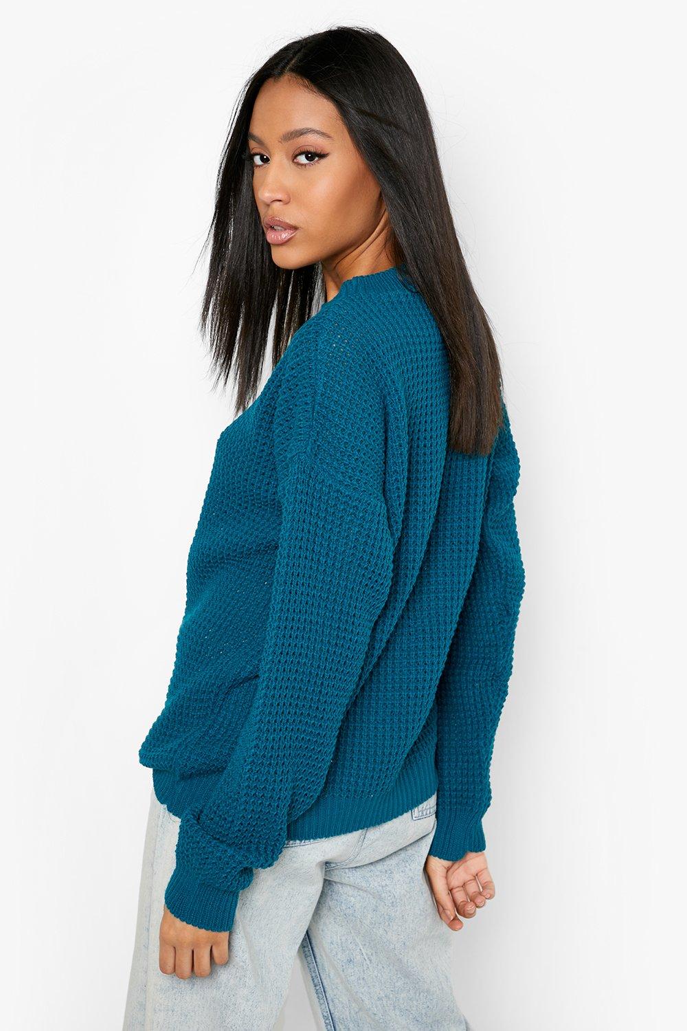 Tall Basic Waffle Knitted Sweater