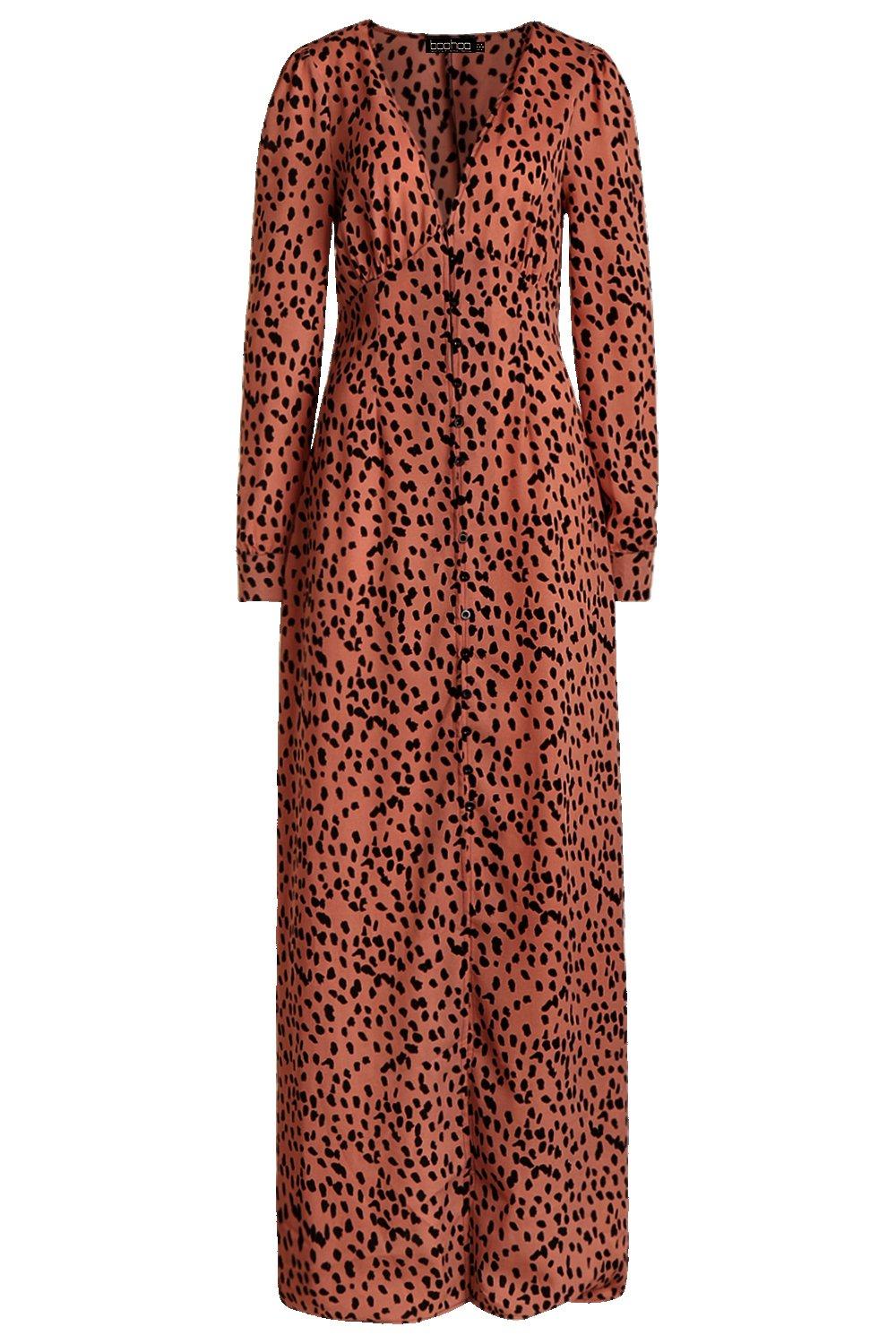 tall leopard print dress