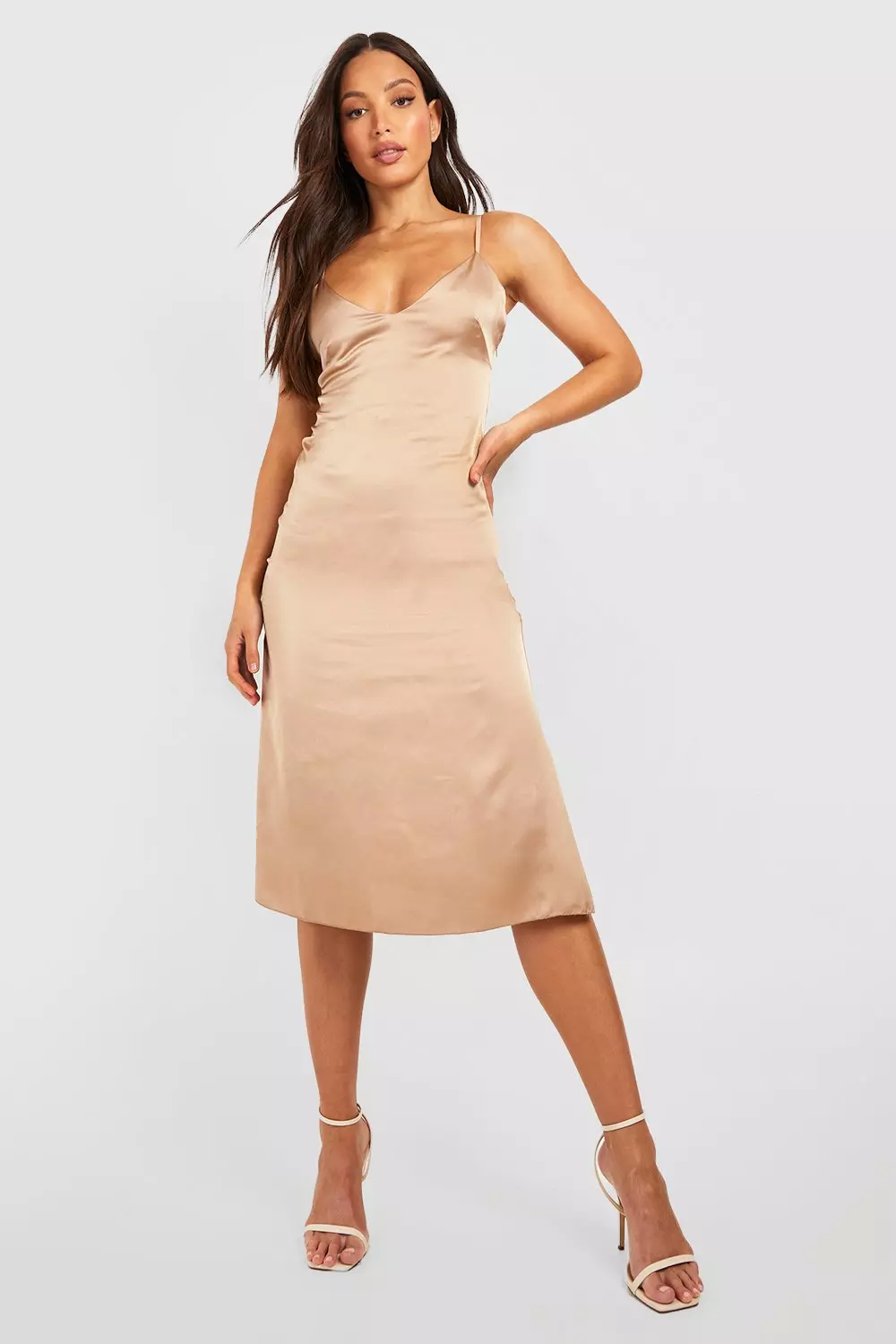 Satin best sale shift dress