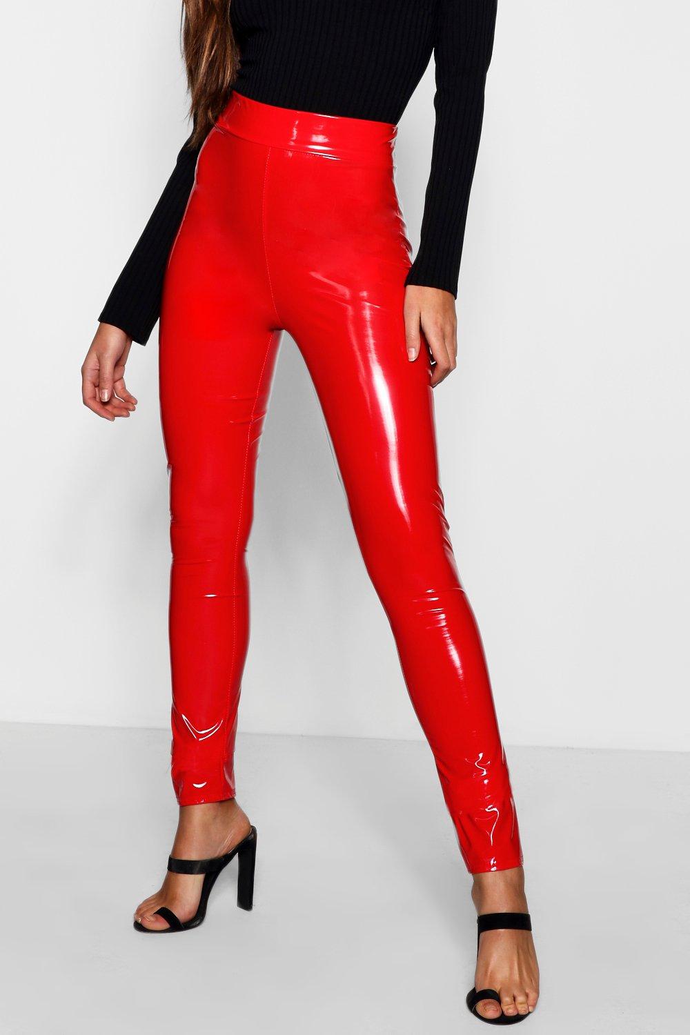 Leggins 2025 vinilo rojo