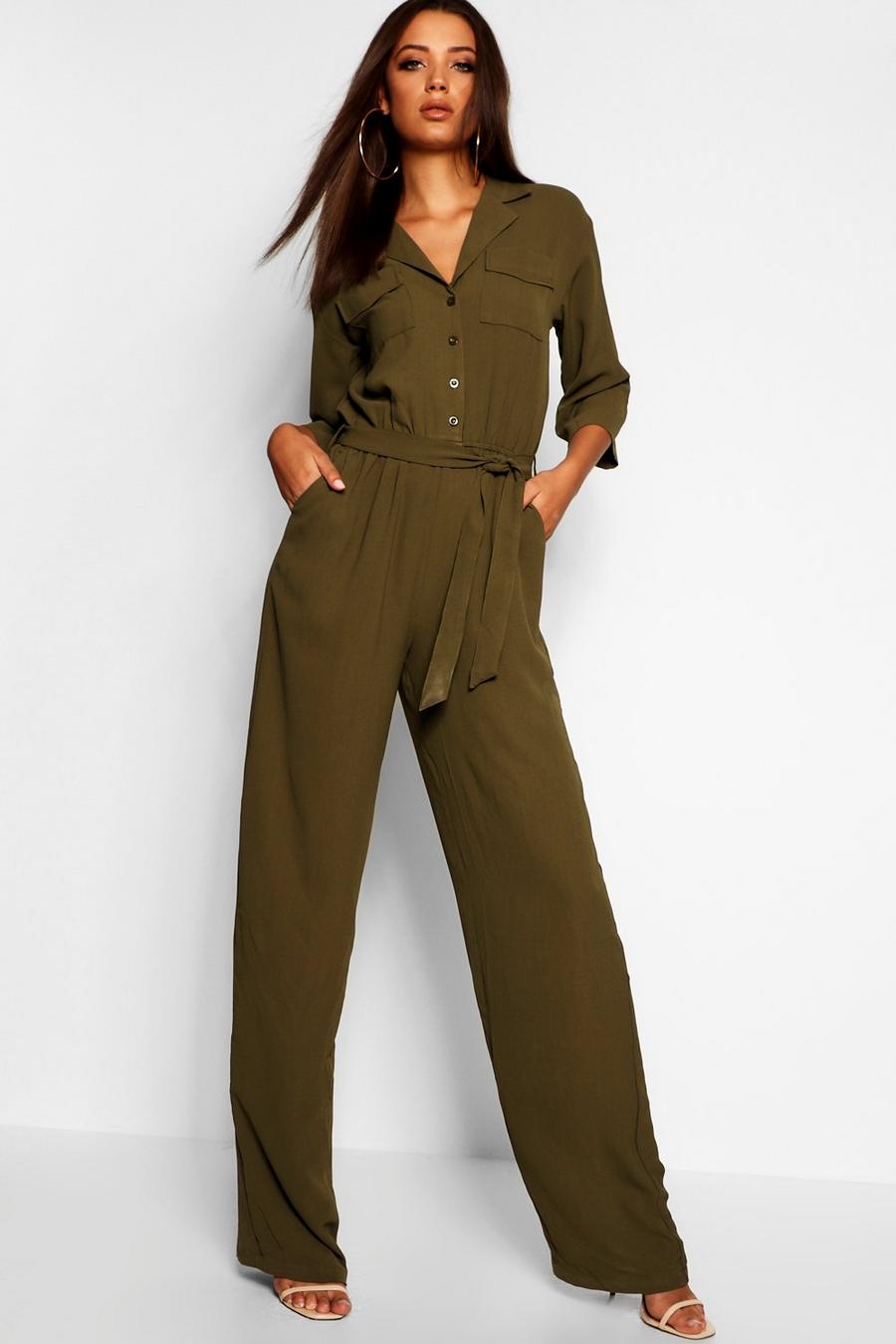 Tall Woven Cargo Boiler Suit image number 1