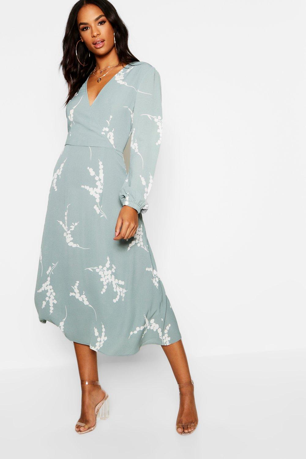 boohoo midi floral dress