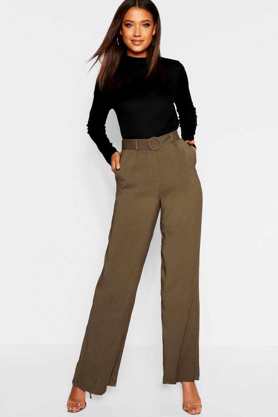 Tall Belted Wide Leg Pants image number 1