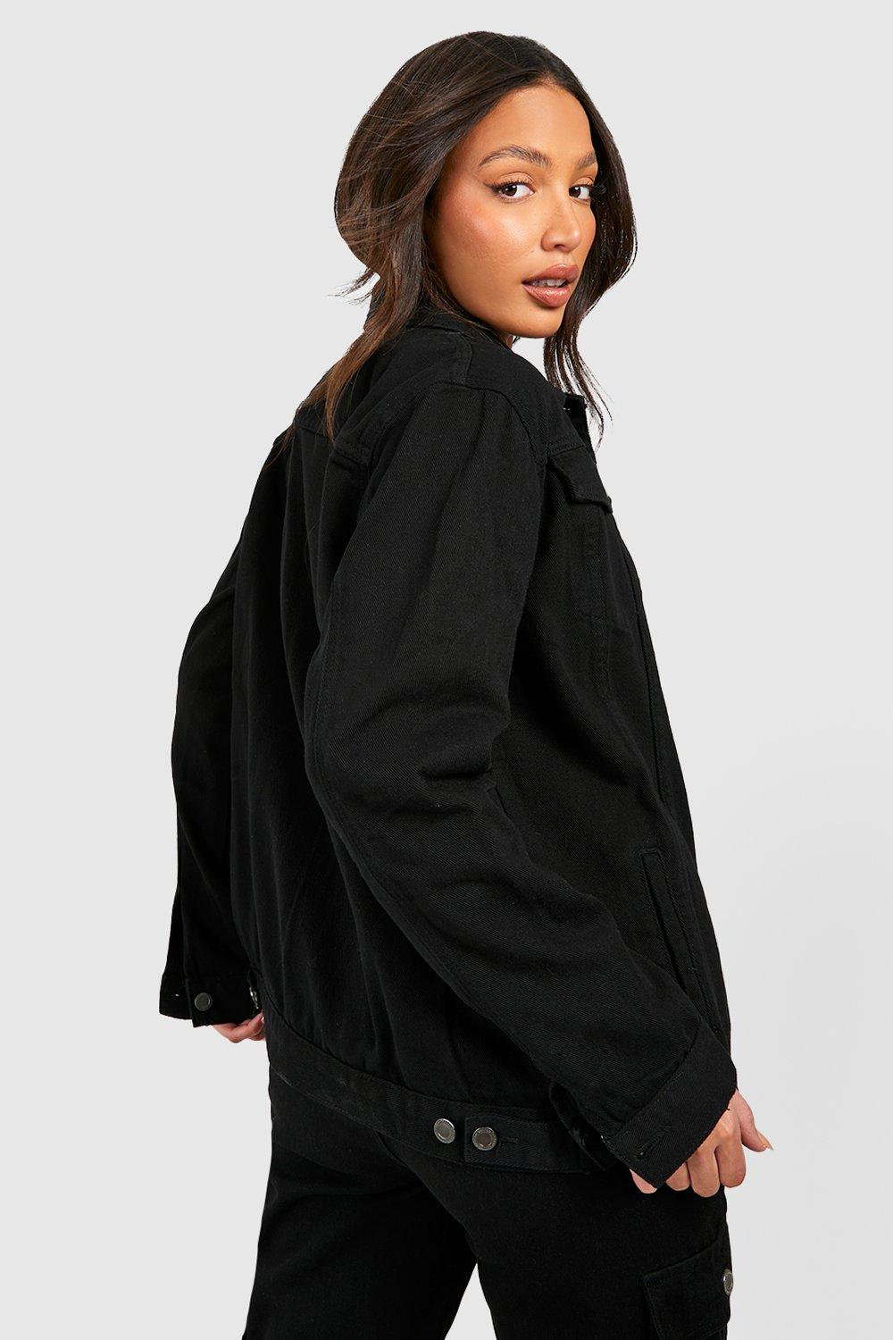 Tall Oversized Denim Jacket Boohoo, 49% OFF