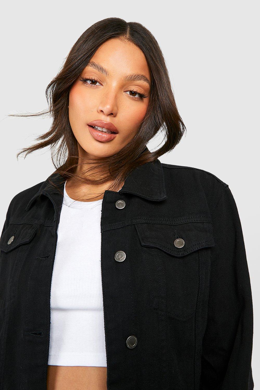 boohoo Cropped Jean Jacket