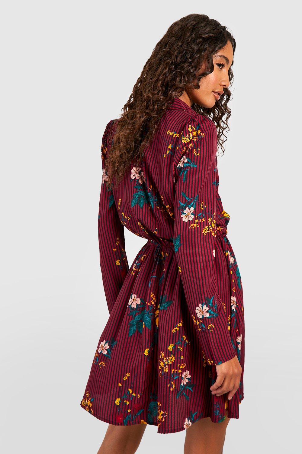 boohoo long shirt dress