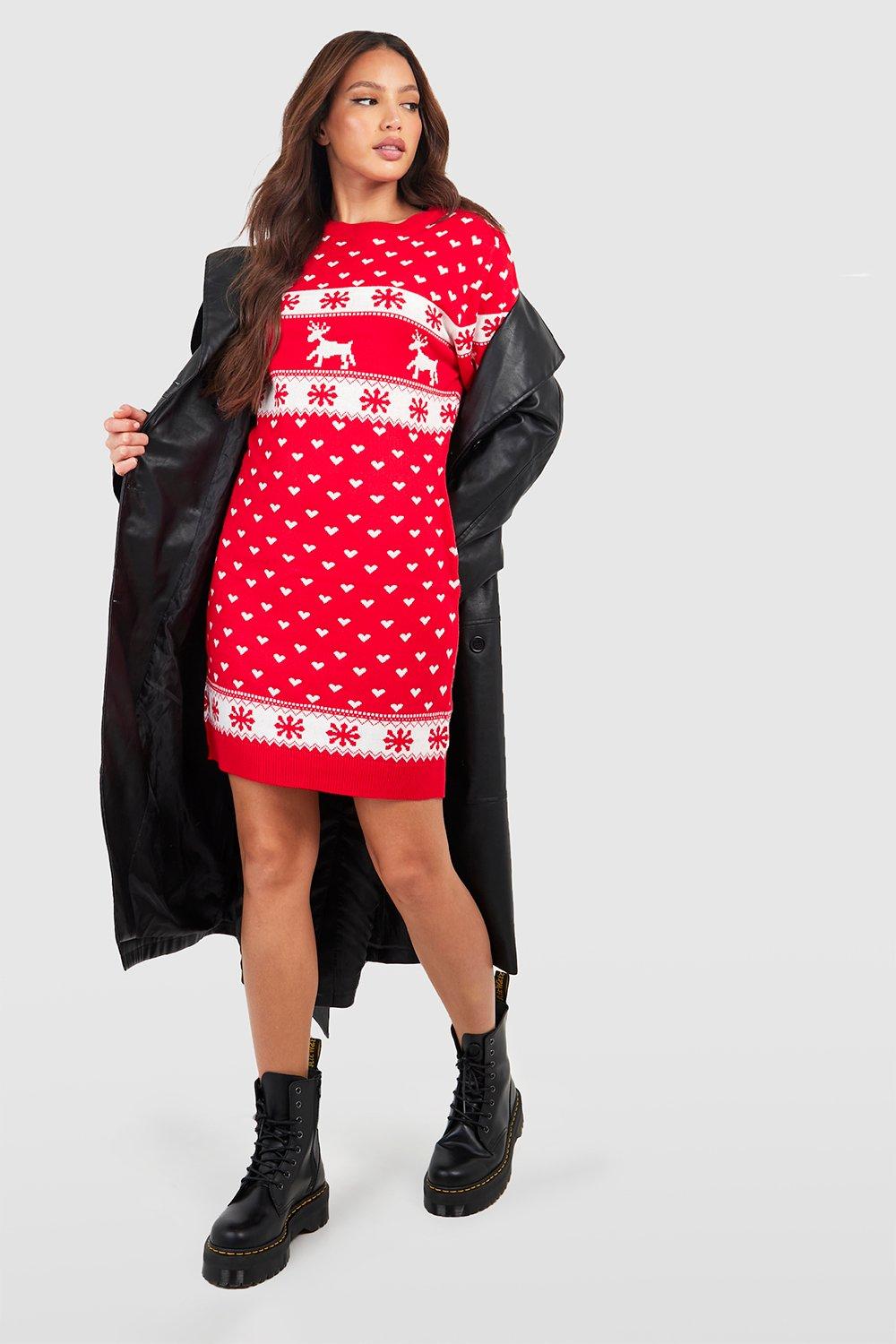 Plus size ugly hot sale sweater dress