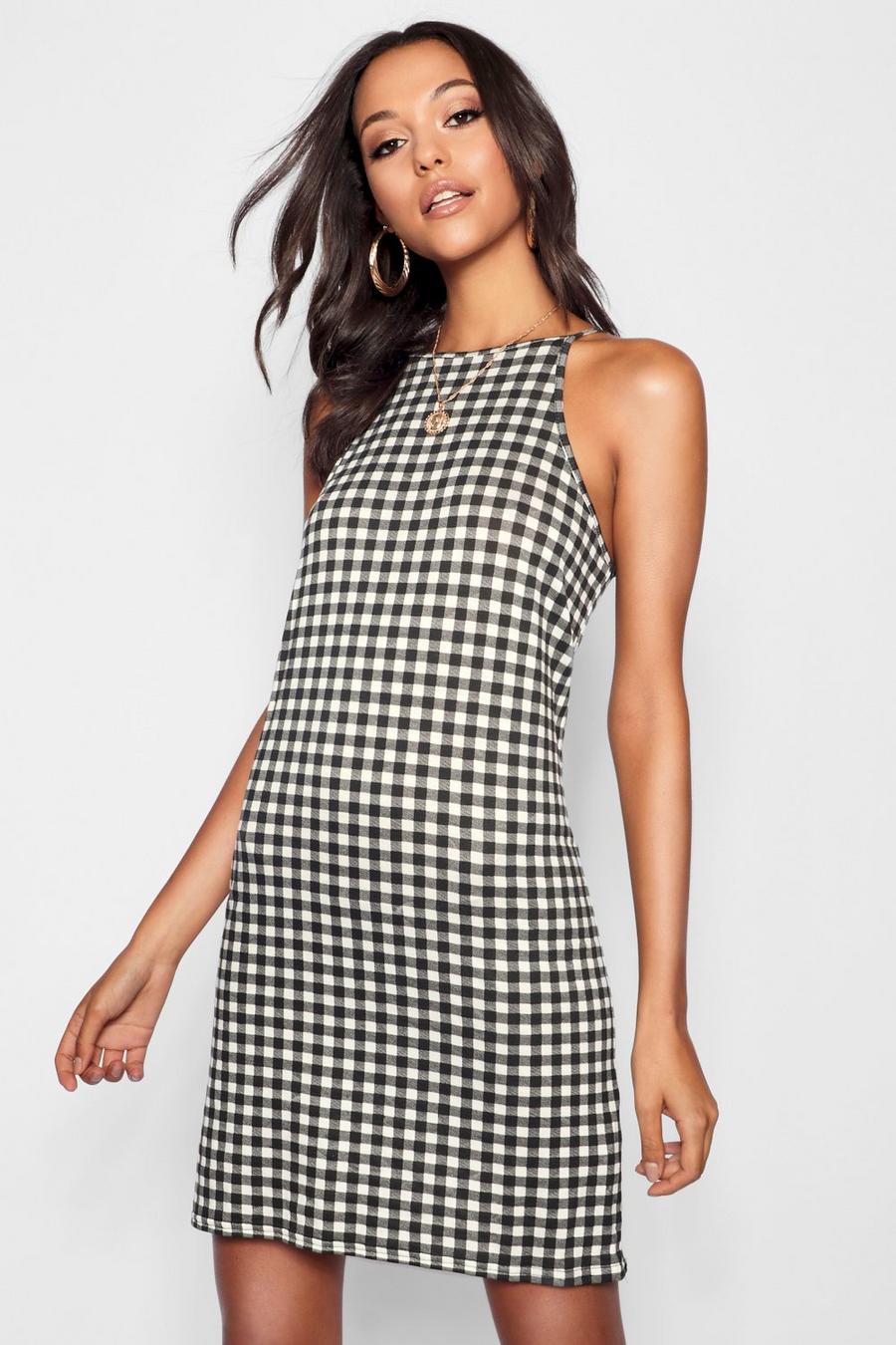 Tall Gingham Shift Dress image number 1