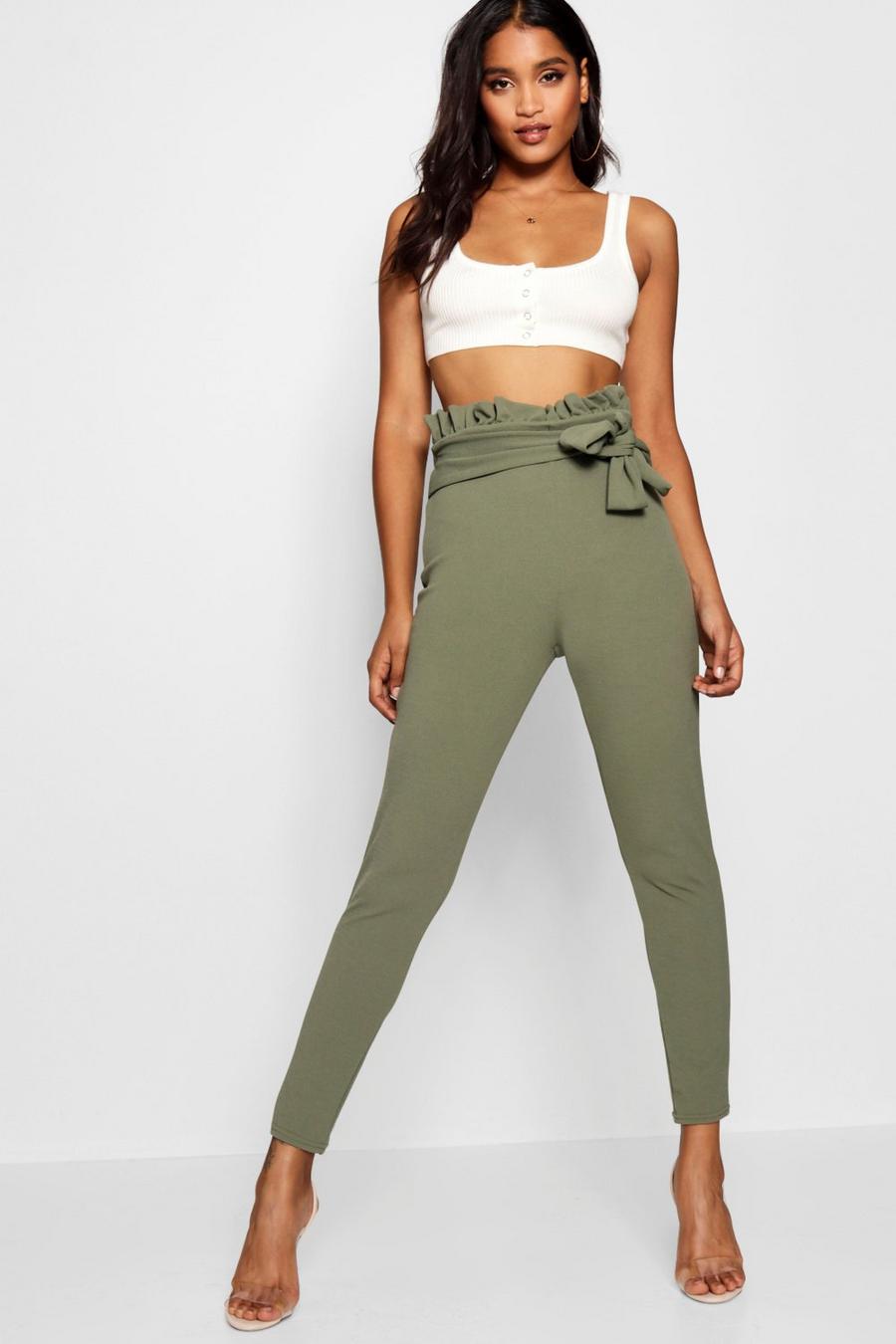 Tall Paperbag Waist Trousers image number 1