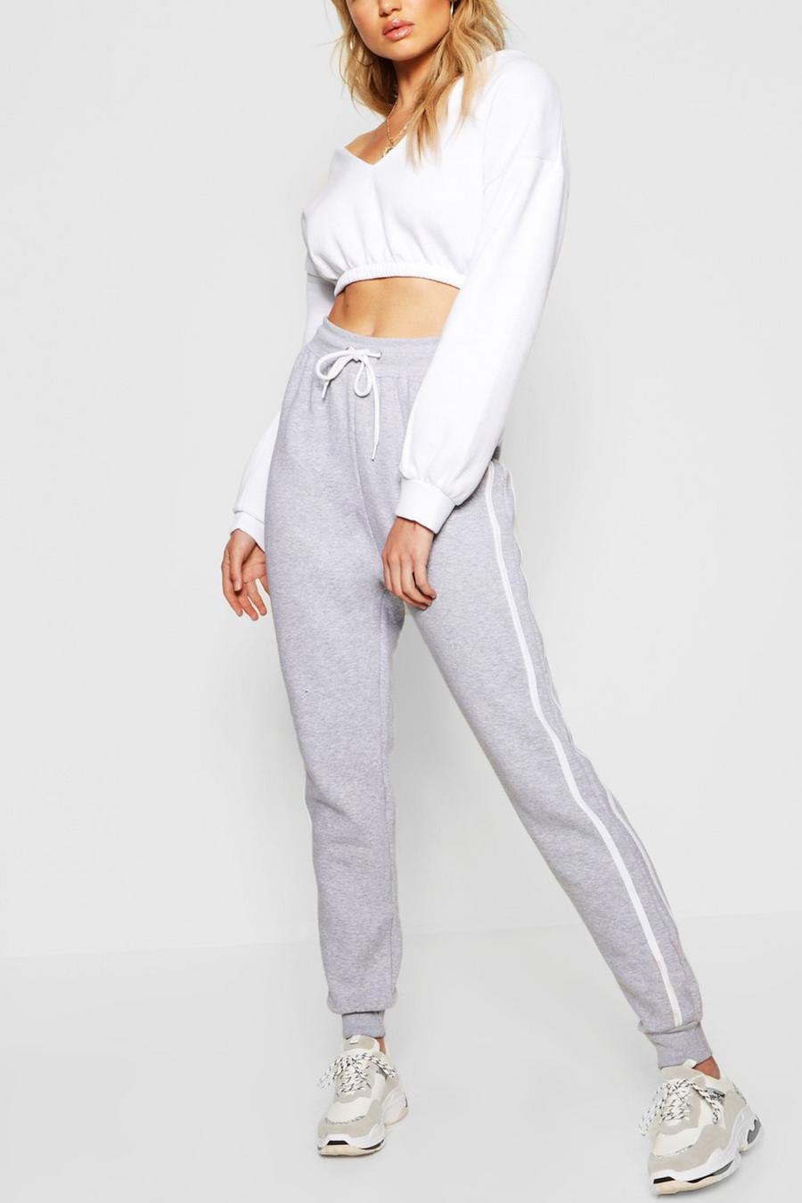 Tall Contrast Side Panel Sweat Joggers image number 1