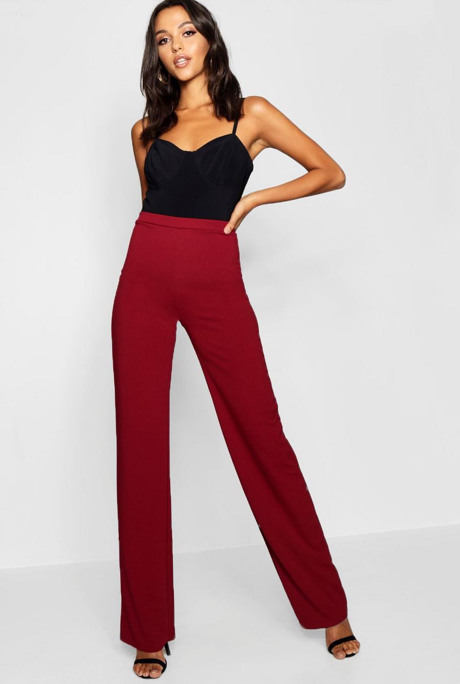 Wine Tall Mia Tailored Trousers image number 1