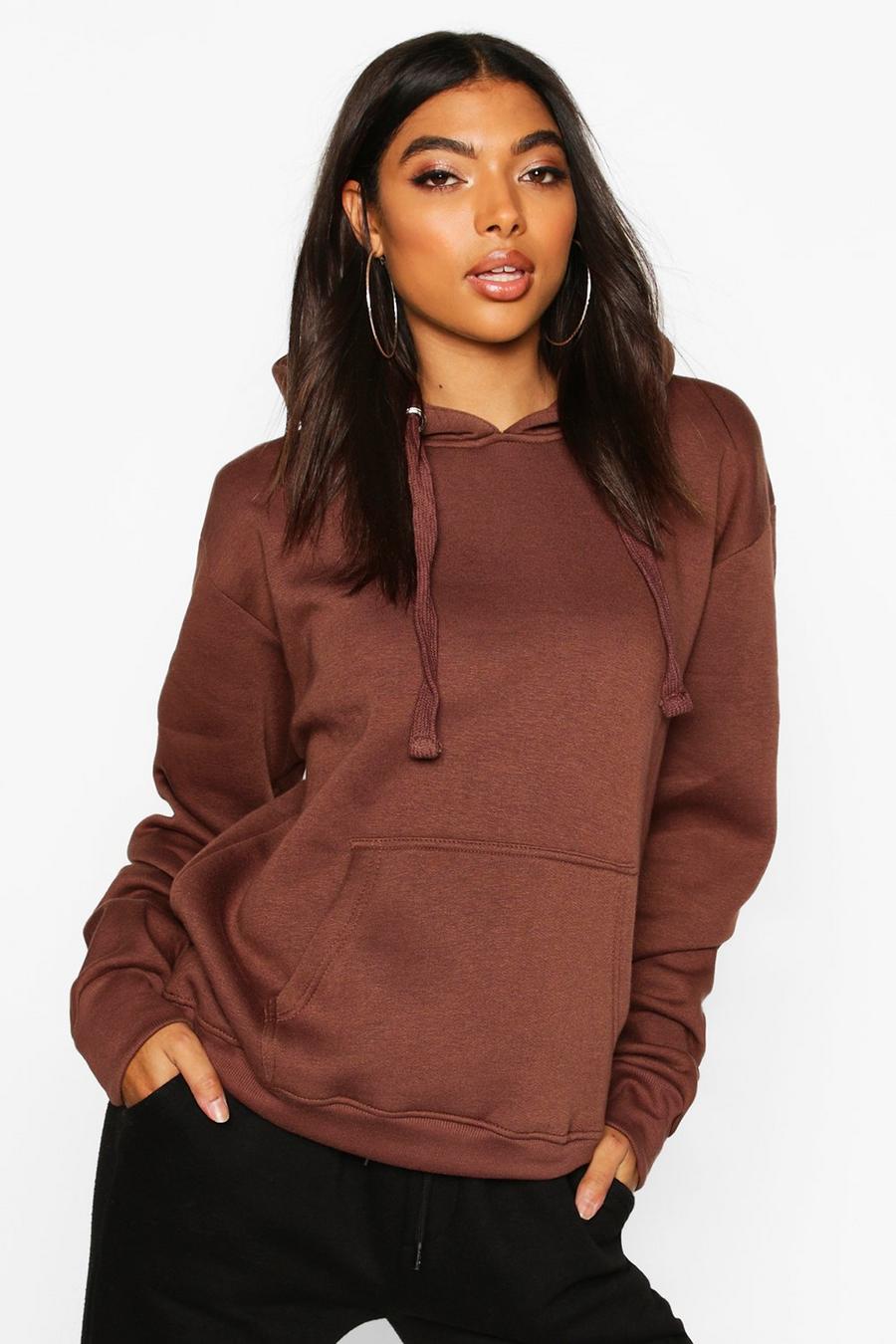 Chocolate Tall Oversized Hoodie image number 1