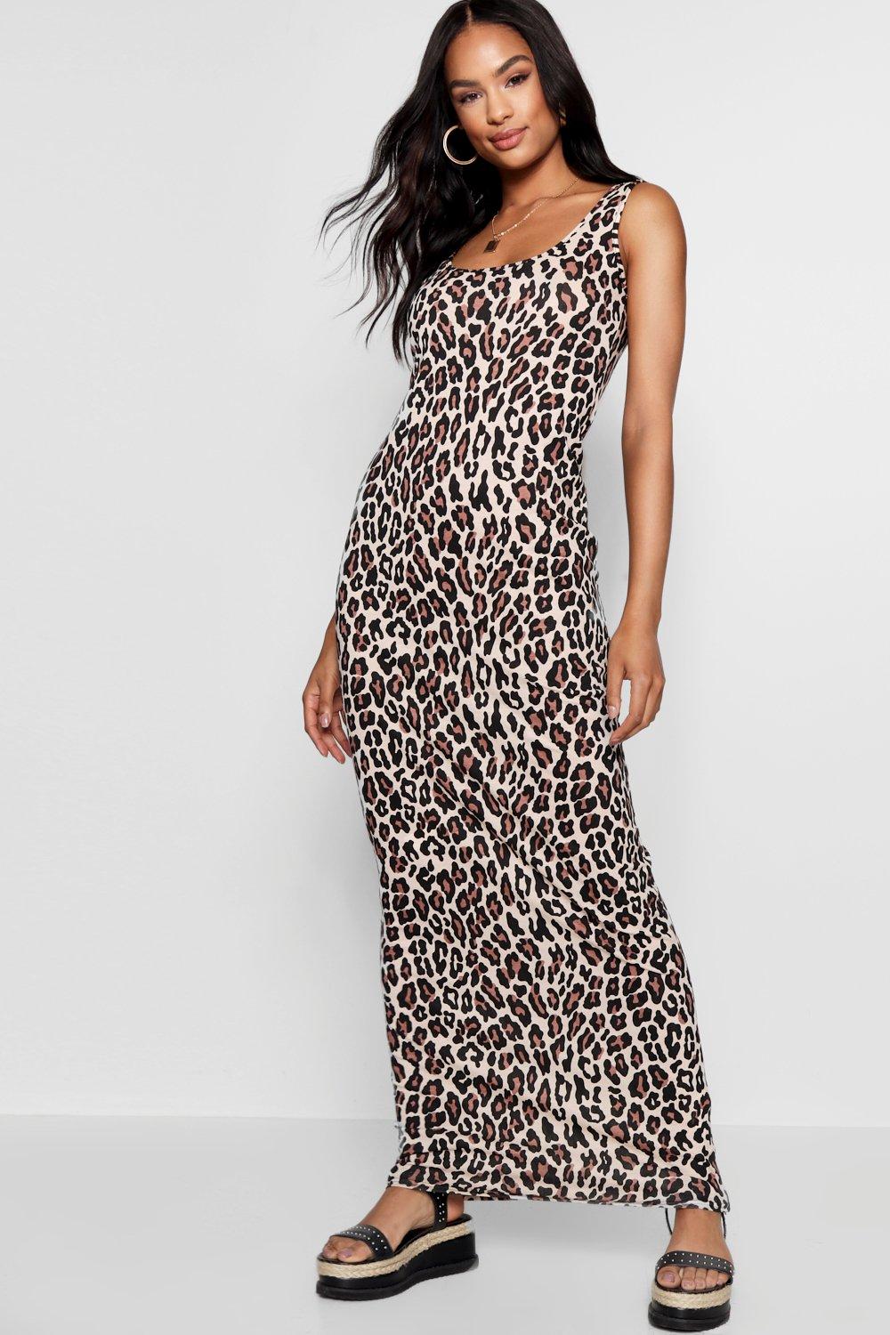 leopard print maxi dress uk