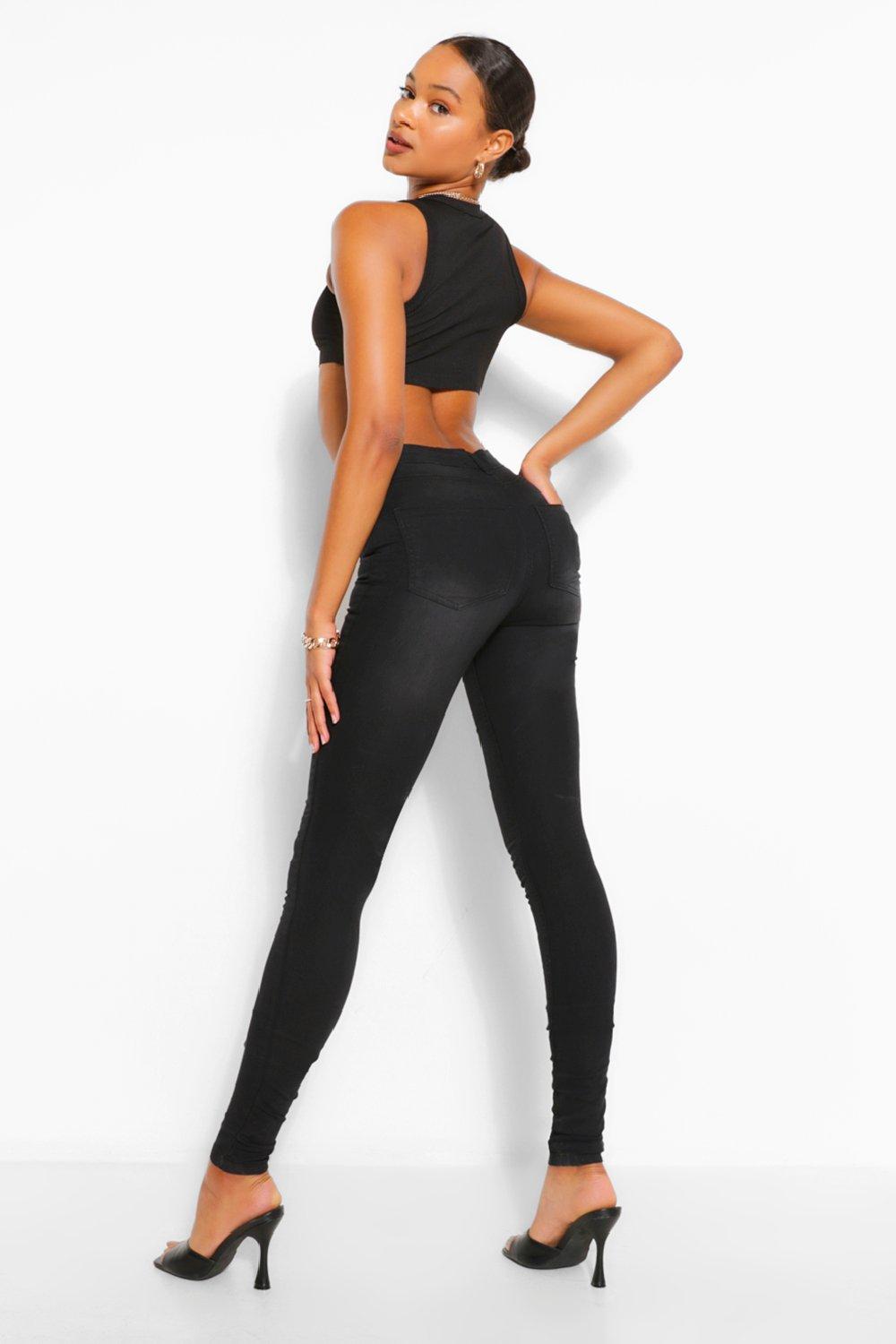 tall black jeggings