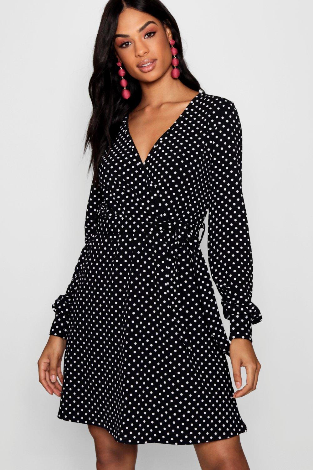 polka dot boohoo