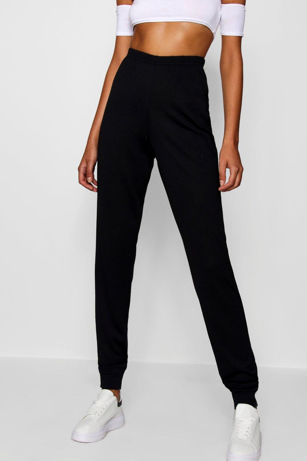 Black best sale joggers boohoo