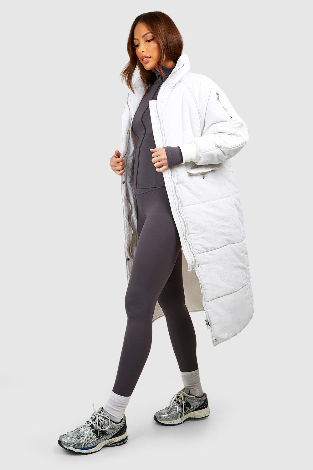 Womens longline hot sale padded coat