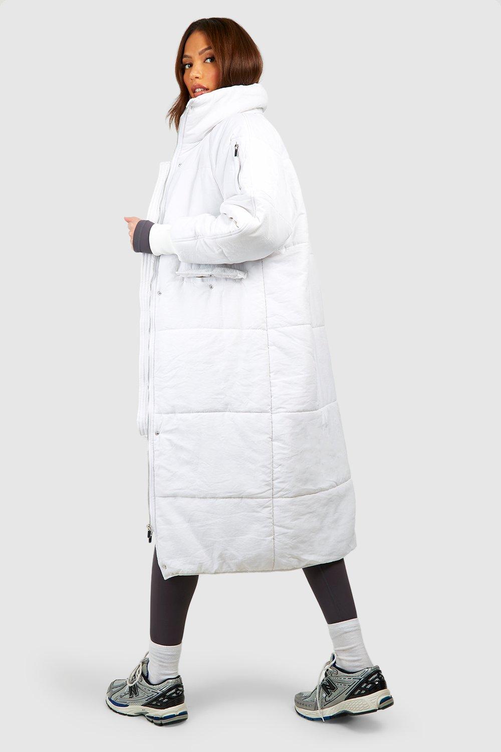 Boohoo longline padded sales coat