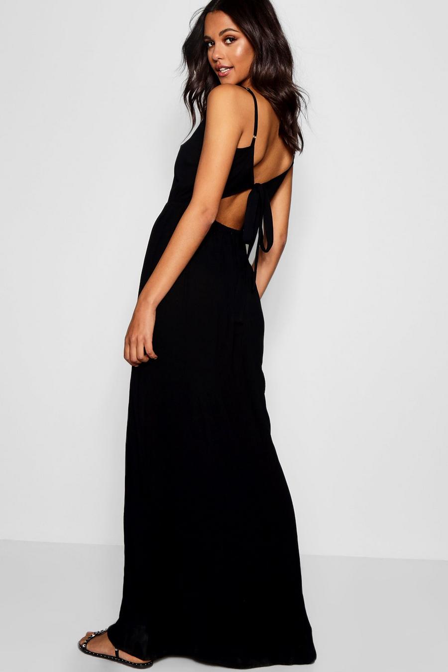Tall Cut Out Detail Tie Back Maxi Dress image number 1