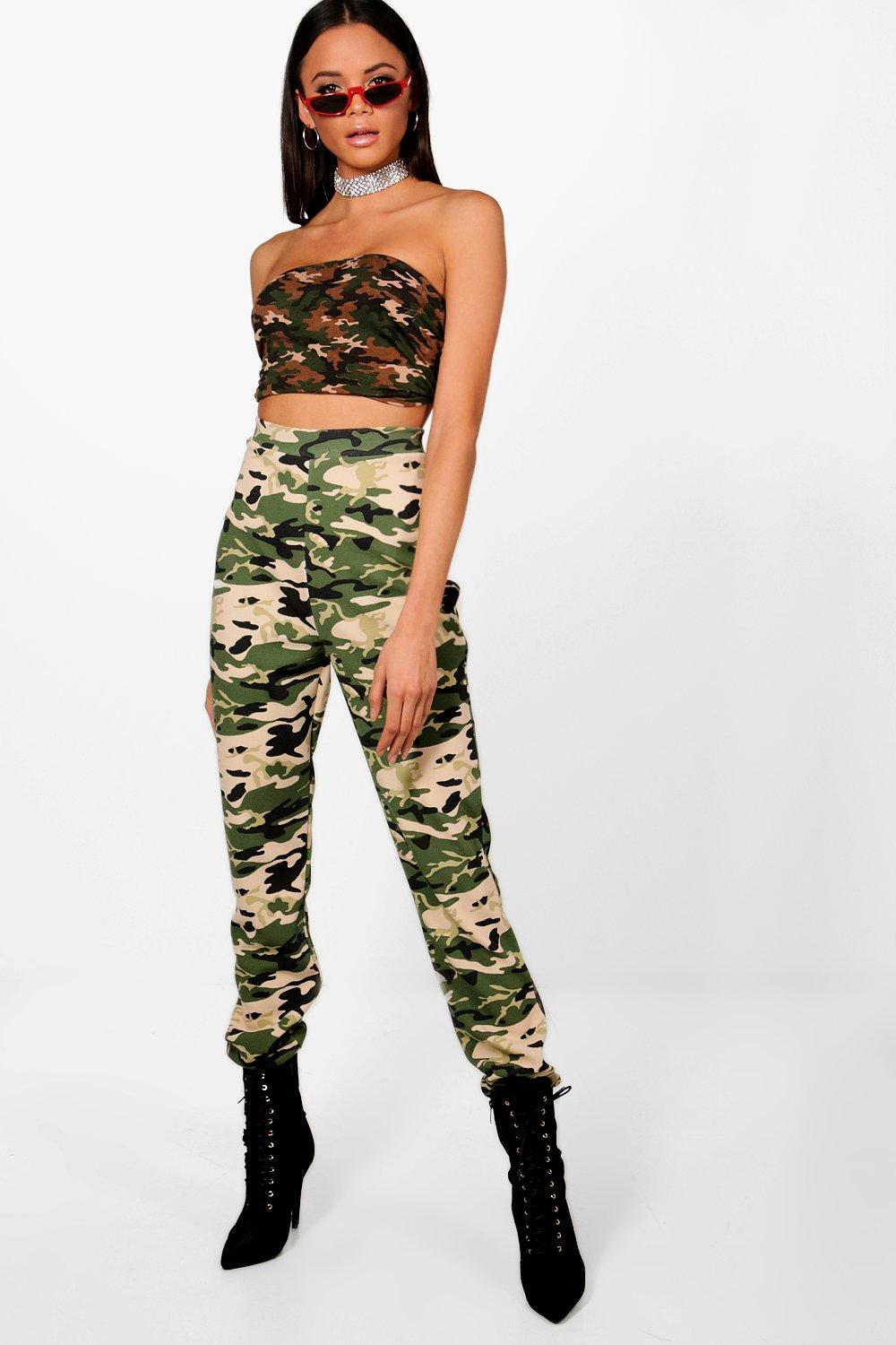 army print cargo pants