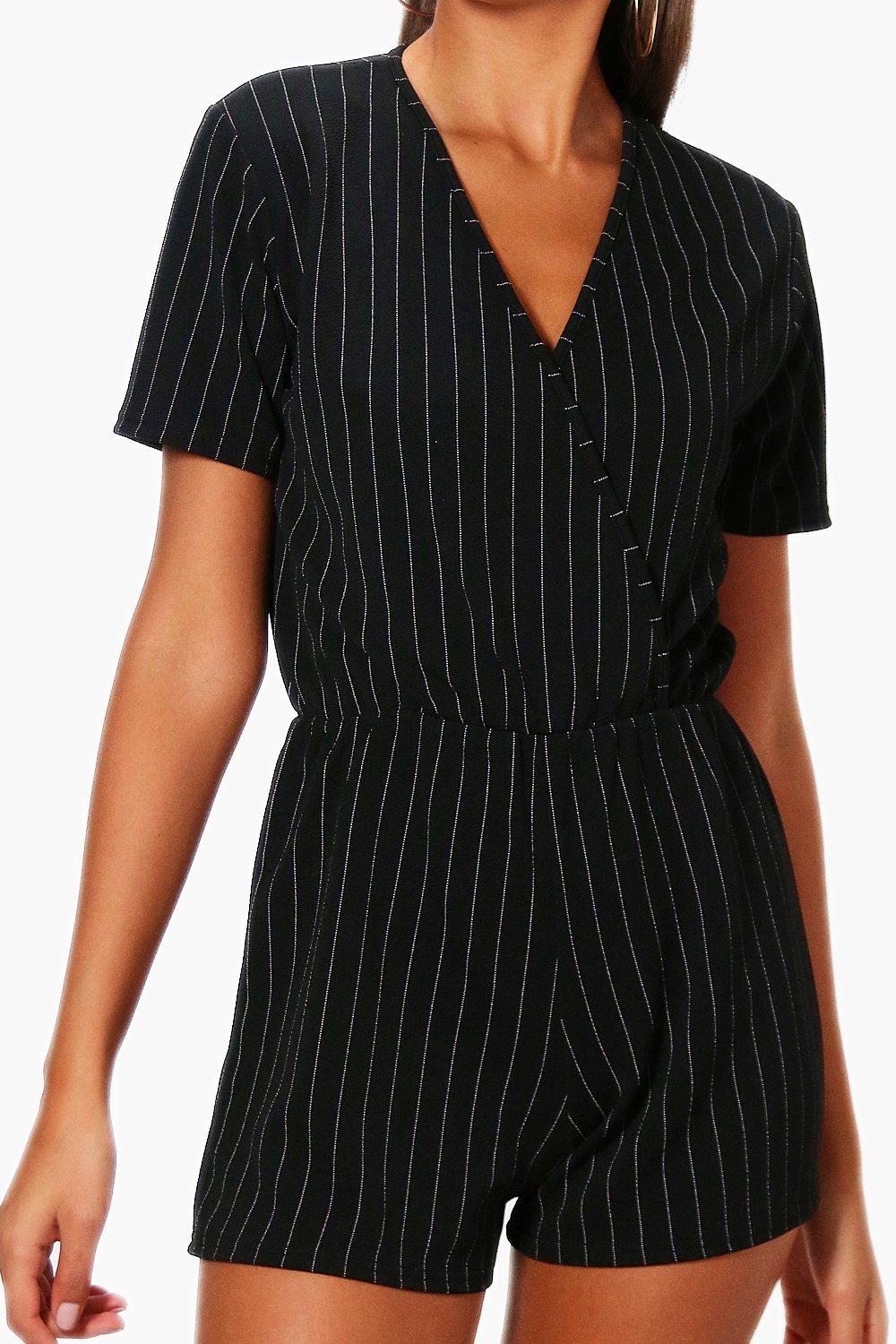 pinstripe playsuit