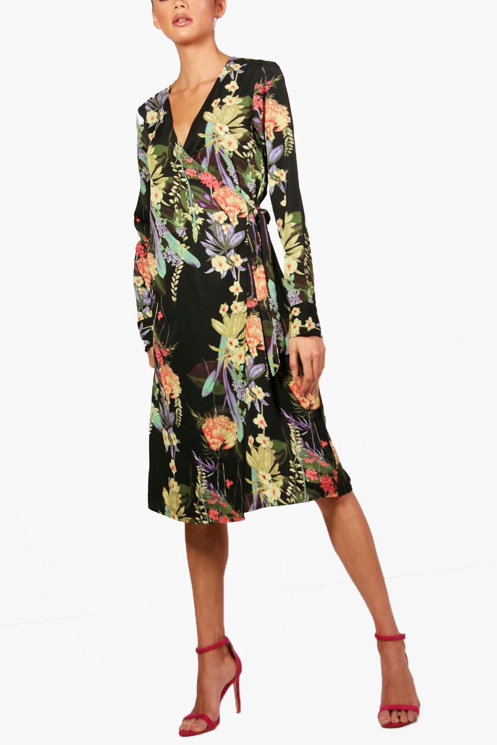 boohoo kimono dress