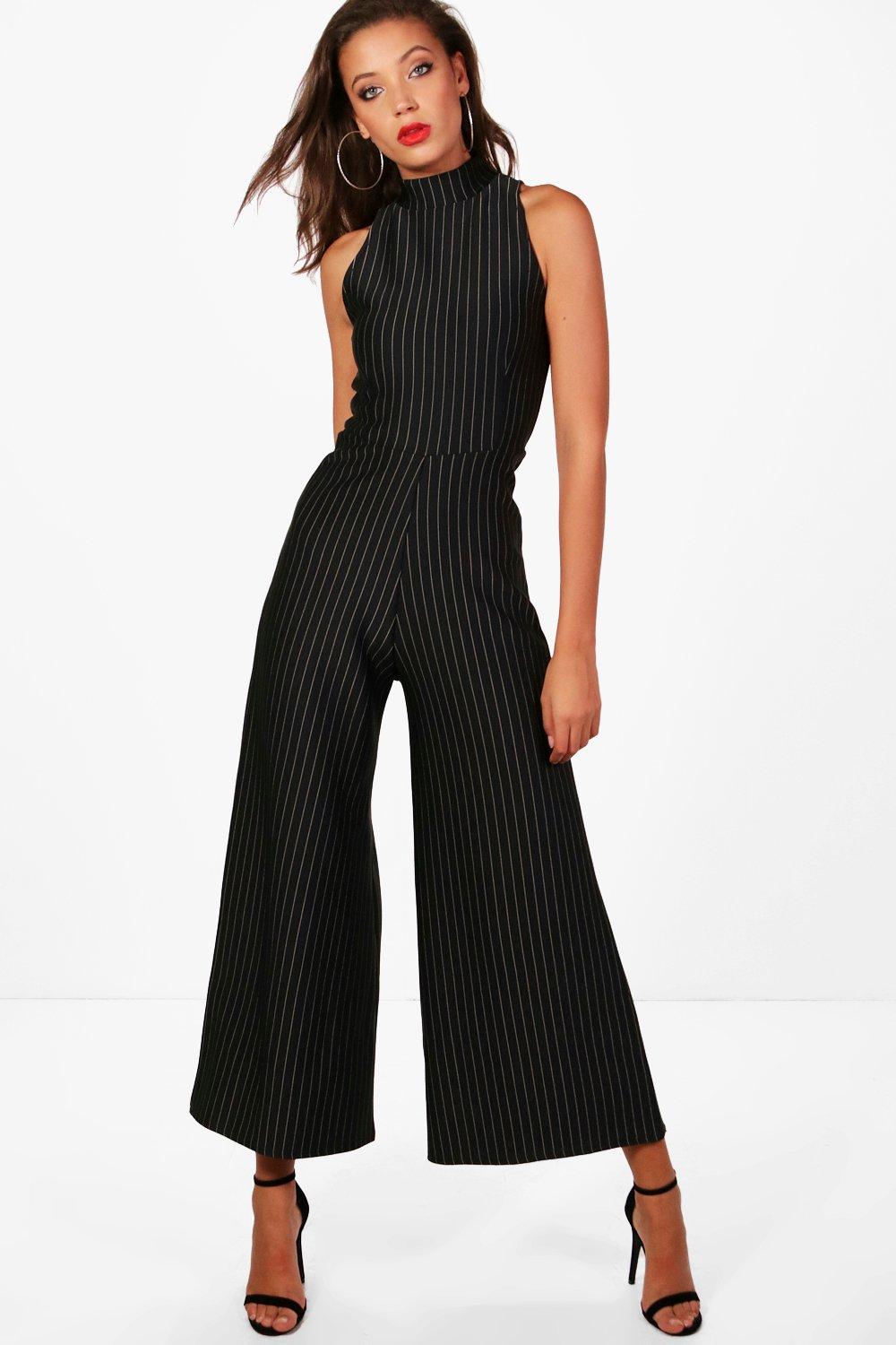 high collar jumpsuit