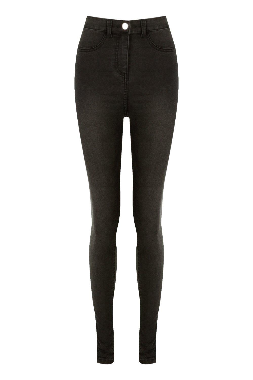 Women's Tall Basic Black Denim Jeggings