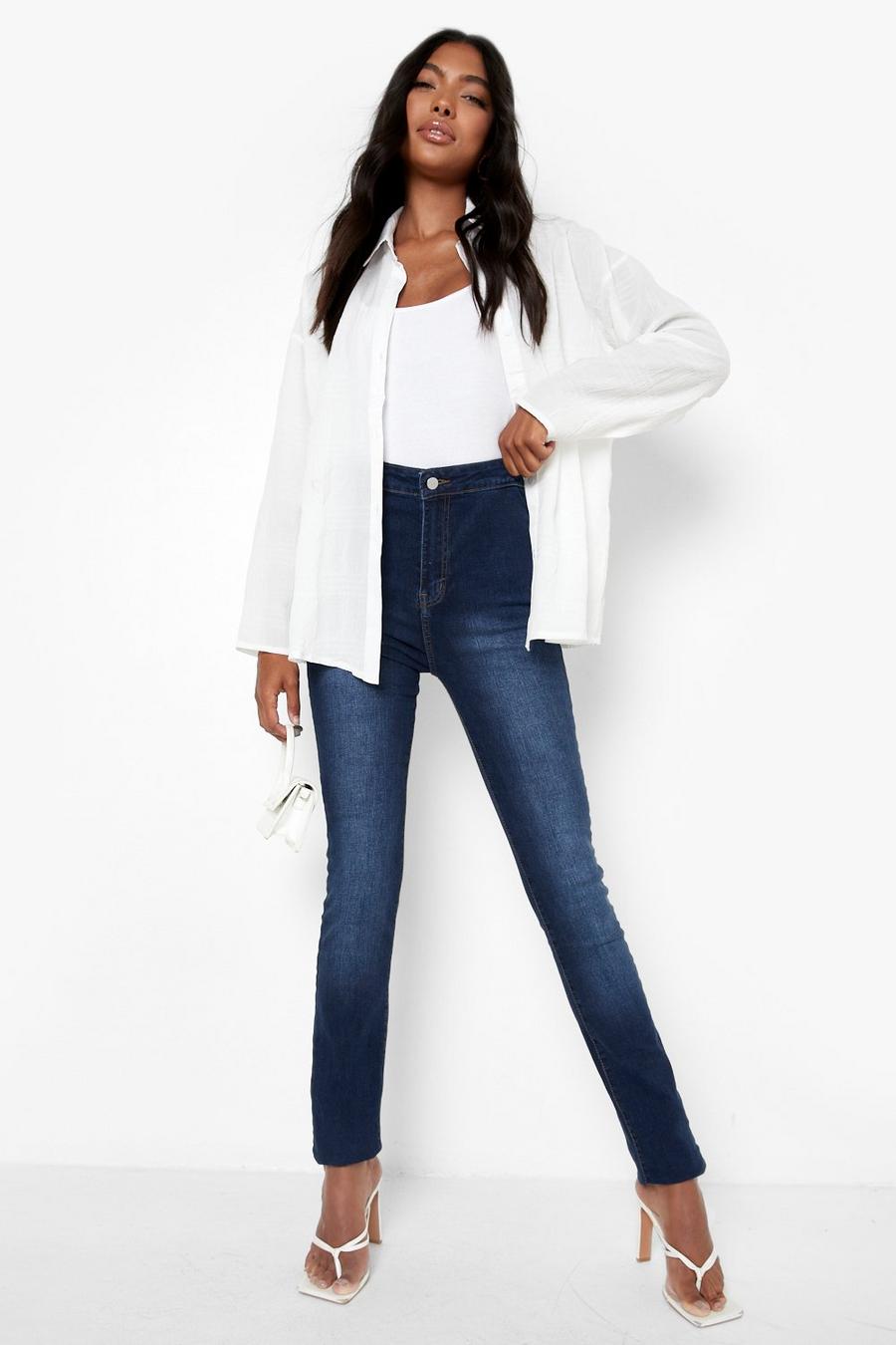 Tall - Jean taille haute coupe skinny, Blue image number 1