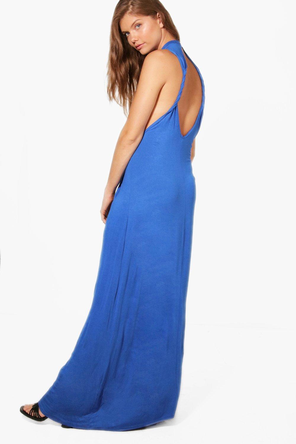 Tall Twist Open Back Maxi Dress | boohoo