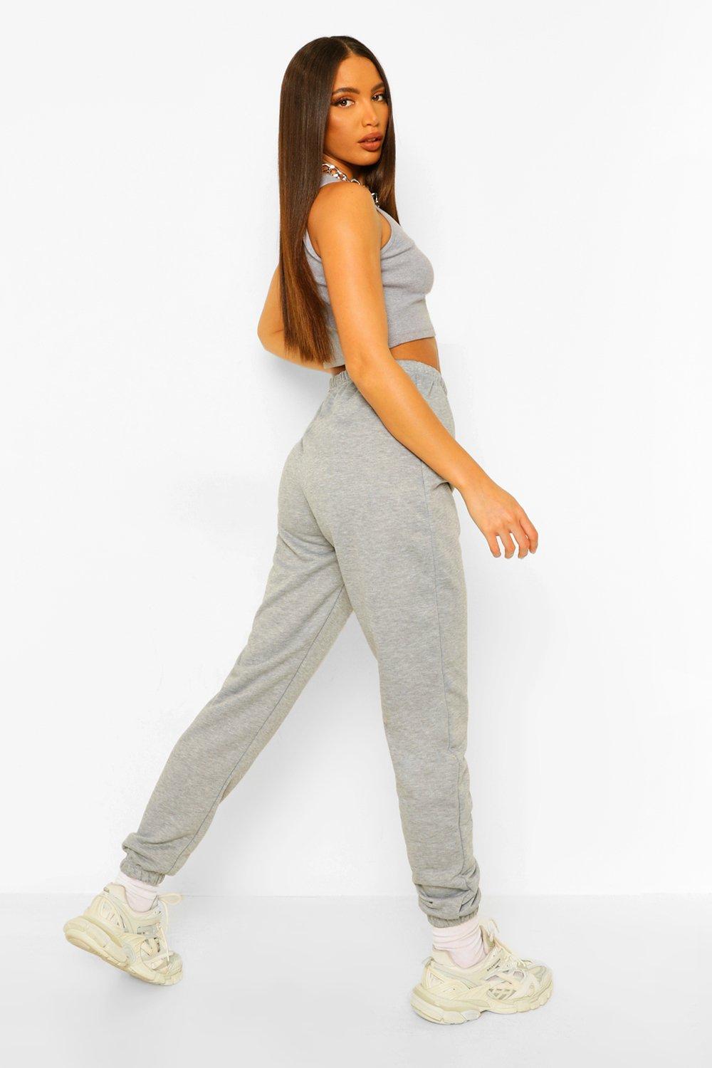 Women s Grey Tall Basic Joggers Boohoo UK