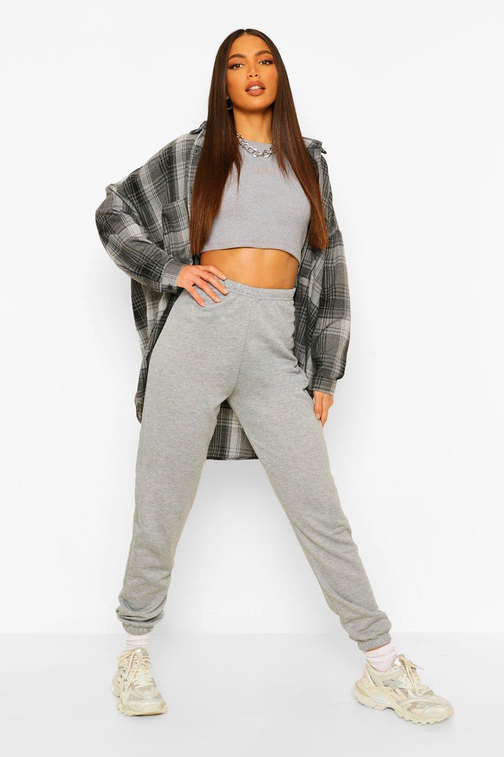 Tall best sale grey joggers