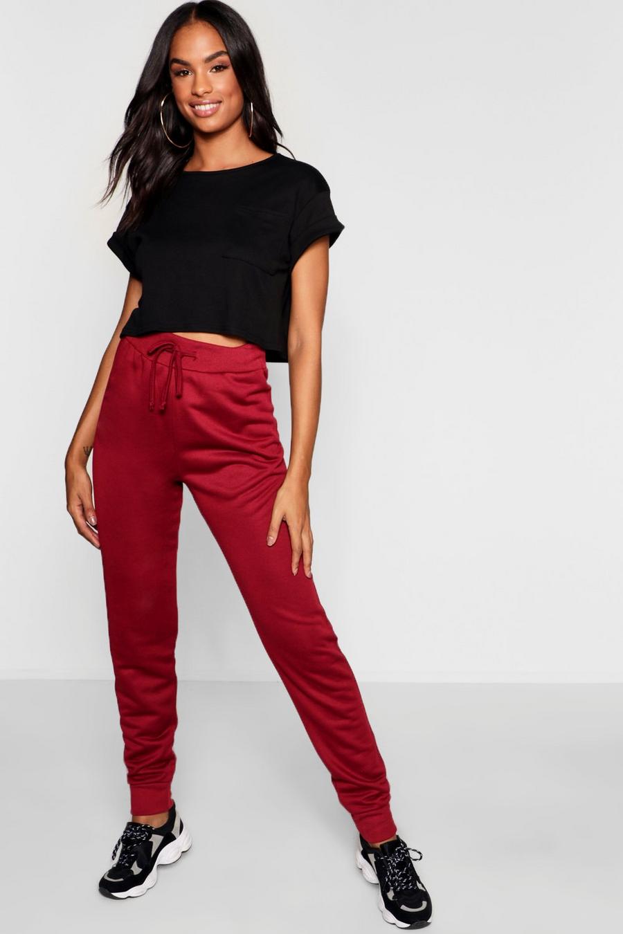 Wine Tall Basic Joggers image number 1