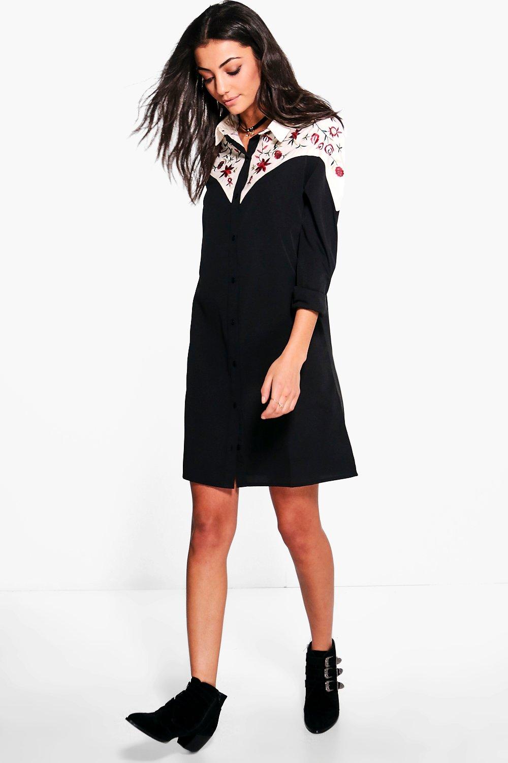 western shirt dress